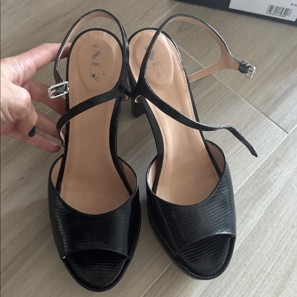 Inez Sama Black Lizard Shoes - Picture 3 of 6